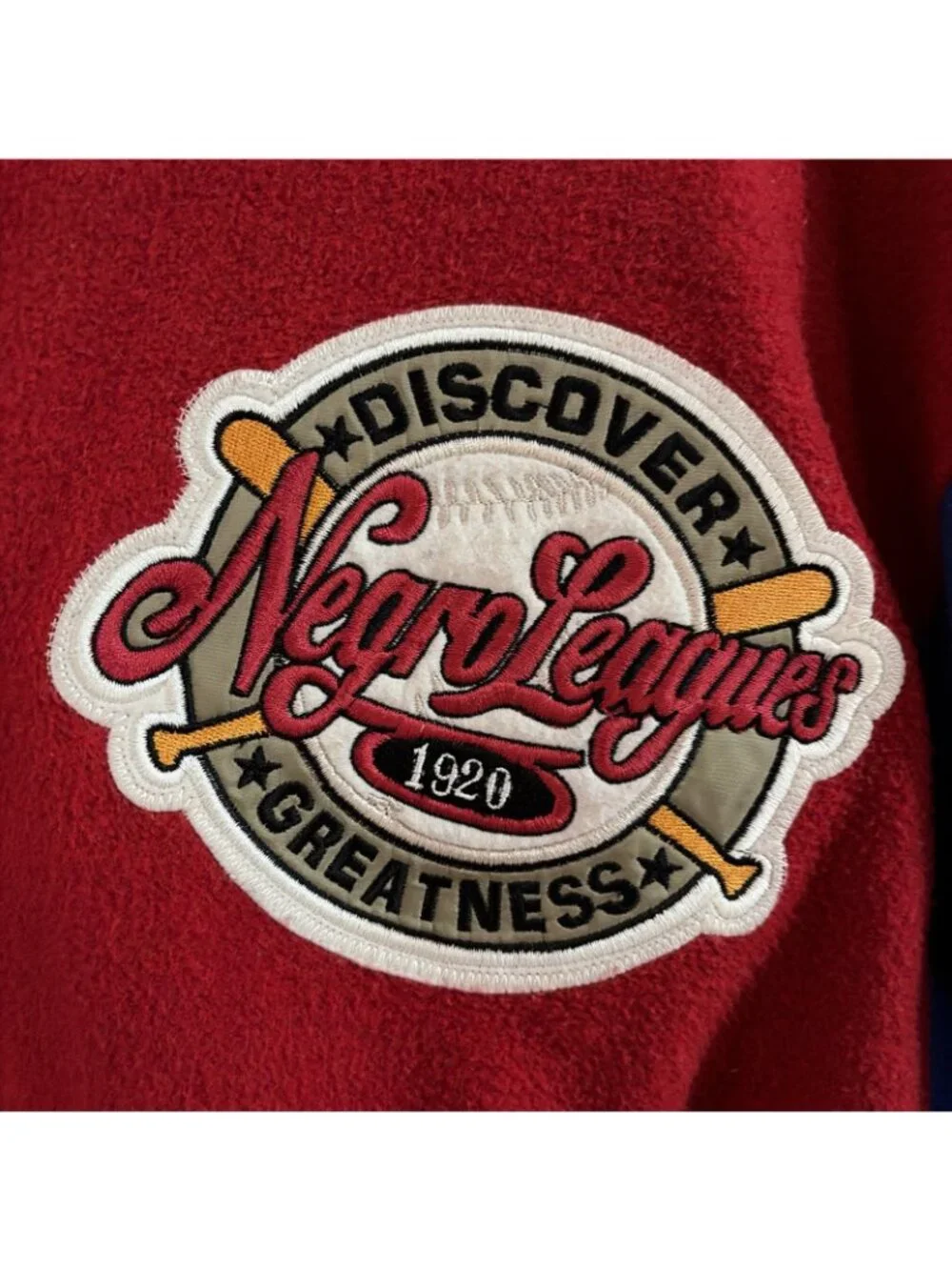 NLBM Negro Leagues Baseball Museum All Star Bomber Jacket Size XL Big Boy VTG